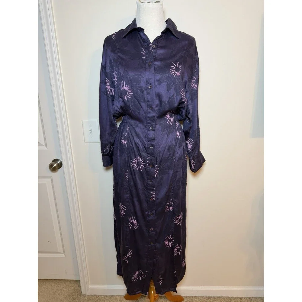 Omika Maxi Mara Midnight Dress Women’s Small Purple NWT($253) Bohemian Luxury - Picture 2 of 11